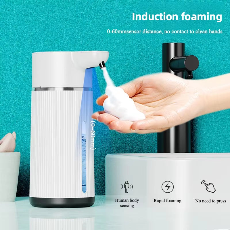 450ML Automatic Soap Dispenser Touchless Foaming Soap Dispenser USB Rechargeable Electric Liquld Soap Dispenser